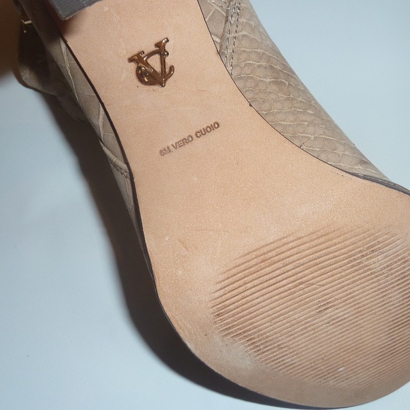 Vince Camuto Valentine High Heel Leather Booties 6 - Picture 7 of 8